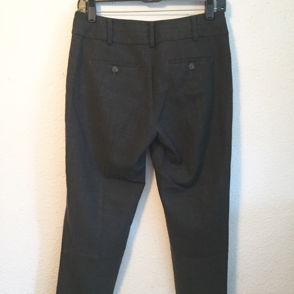 Ann Taylor Loft Charcoal Trouser Straight Leg Sz 0 - Picture 3 of 6